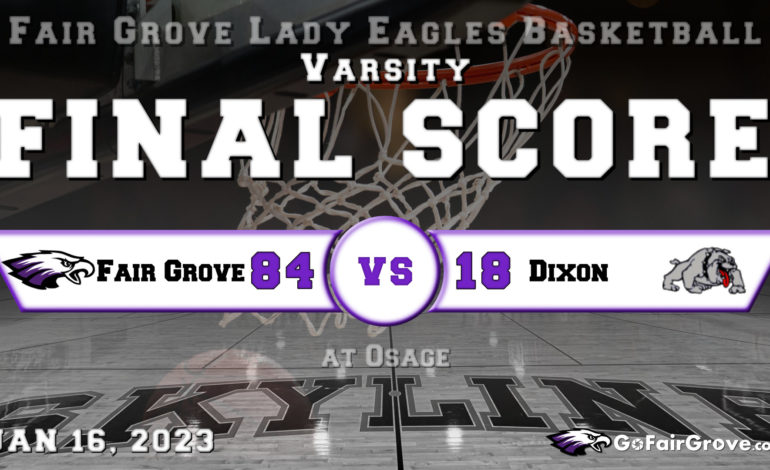 Fair Grove Lady Eagles defeat Dixon at 2023 Osage Varsity Girls Tournament
