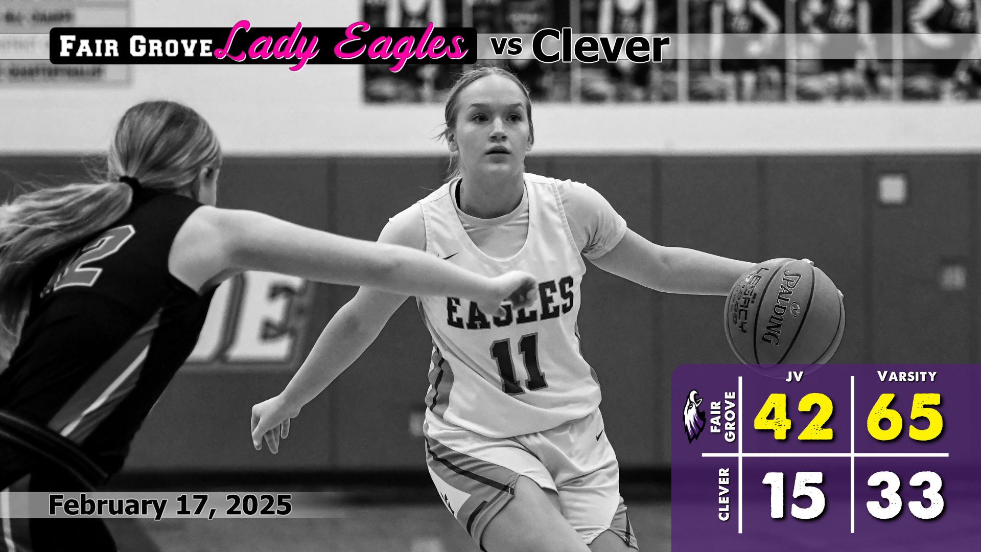 Fair Grove Lady Eagles with JV & Varsity Wins over Clever